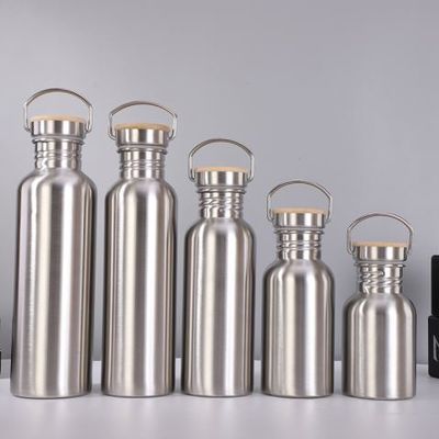 kopen 350 ml 500 ml 600 ml Oem Odm Eénwandse waterfles van roestvrij staal BPA-vrij roestvrij staal Reiswaterfles lichtgewicht minimalistisch ontwerp online manufacture