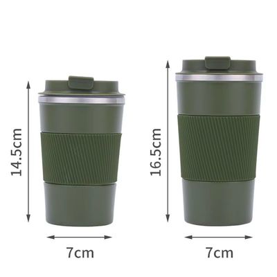 kopen Draagbare 12 oz 17 oz Eco-vriendelijke 304 roestvrij staal koffie reis mok vacuüm geïsoleerde mok voor elke hete of bevroren drank BPA-vrij Food Grade Leak Proof Design online manufacture