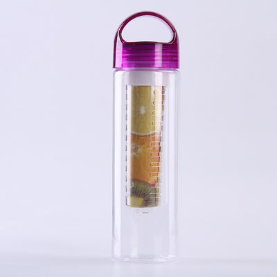 kopen Leekproof 700ml 800ml waterfles Custom Print BPA Free Geïsoleerde Fruit Infuser Waterfles 32 oz Perfect voor buitenreizen Makkelijk te reinigen en te monteren online manufacture