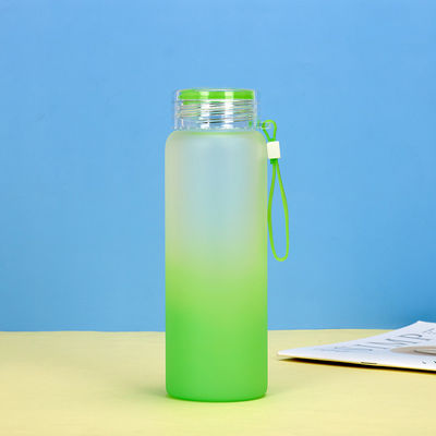 kopen Robuuste 550 ml glazen waterfles met beschermende siliconen mouw Meerdere doeleinden bevroren waterfles met bamboe deksel lichtgewicht milieuvriendelijk online manufacture