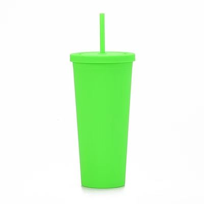 kopen Multifunctionele Custom Logo Bpa Gratis 24 Oz Plastic Tumblers Mat Double Wall Acrylic Cup 450/700ml Eco Friendly vaatwasser Veilig Makkelijk te reinigen online manufacture