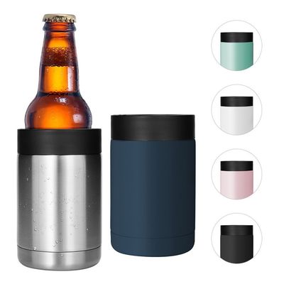 kopen 380ml Gepersonaliseerde dubbele wand roestvrijstalen vacuümfles Hou koud geïsoleerde bierkoeler houder past alle 16OZ Slim blikjes gemakkelijk te gebruiken online manufacture