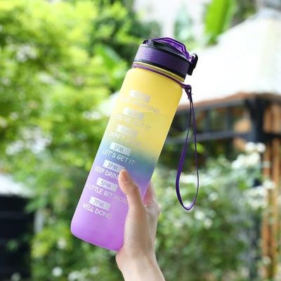kopen Leekproof BPA Free Custom 32 oz waterflessen Grote motiverende waterfles met tijdmarker en stro Voor fitness en buitenliefhebbers online manufacture