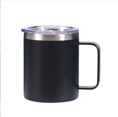 kopen 14oz roestvrij staal reis tumbler geïsoleerde koffiebeker Custom logo wijnbeker Vacuum koffiebeker met handvat online manufacture