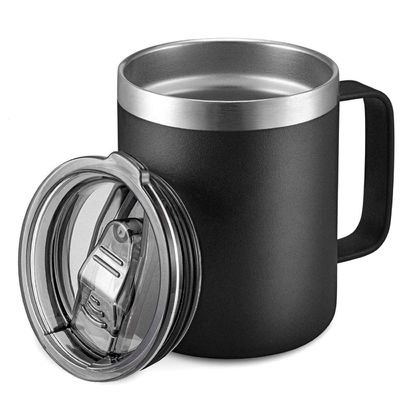 kopen Custom Outdoor Coffee Cup Vacuum Geïsoleerde Camping Mug Met Deksel Dubbellaag Roestvrijstalen Reisbeker online manufacture