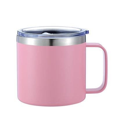 kopen Geïsoleerde reis mok Tumbler Cup met deksel 12oz Double Wall roestvrij staal koffiebeker Tumbler online manufacture
