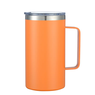 kopen 12oz koffiebeker met handvat dubbele wand roestvrij staal geïsoleerde lowball tumbler houdt warm en koud online manufacture