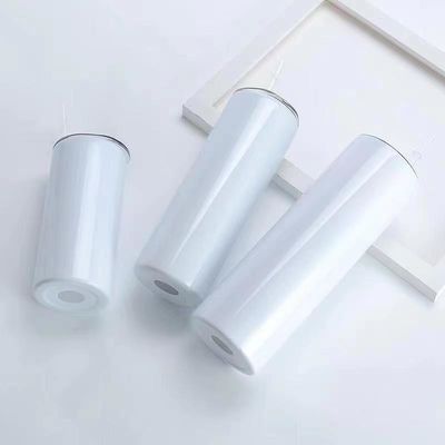 kopen Sublimatieflessen Bulk 20 OZ Rechte Dunne Roestvrijstalen Dubbele Wand Geïsoleerde Sublimatie Waterflessen online manufacture