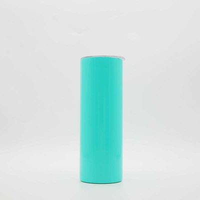 kopen 20 oz met deksel en stro Skinny Tumbler Geïsoleerd Slim poeder bedekt met dubbele wand Vacuum Geïsoleerde koffie tumbler voor warme koude dranken online manufacture