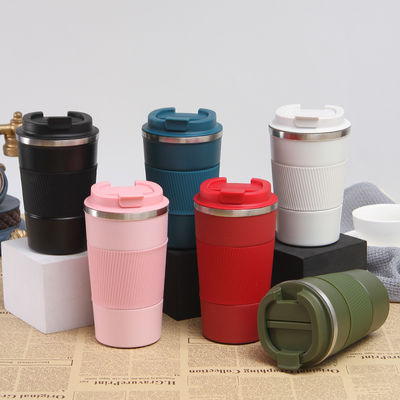 kopen Roestvrij staal 12 oz vacuüm geïsoleerde koffie reis mok lekproof dubbele wand tumbler kopjes voor het houden van warm / ijs koffie thee bier online manufacture