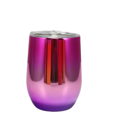 kopen 12oz geïsoleerde wijnbeker met deksel dubbele wand vacuüm roestvrij staal glas koffiebeker geïsoleerde wijnbeker kopje voor champagne cocktail bier online manufacture