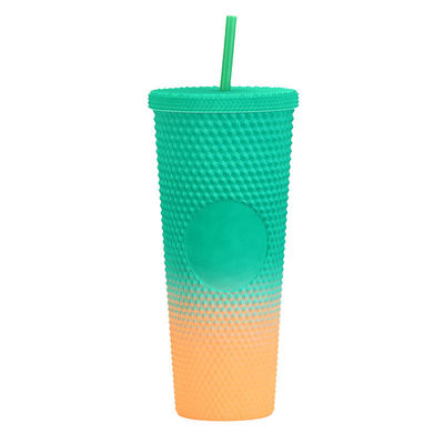 kopen 24 oz gevulde tumbler glanzende roze ijskoppen met deksel herbruikbaar 24 oz tumbler met deksel en stro herbruikbare ijskoppen Bling Cup online manufacture