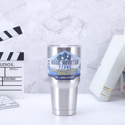 kopen 30oz Draagbare roestvrijstalen thermos tumbler hou drinken koud warm vacuümflesjes mokken koffiefles waterfles met stro online manufacture