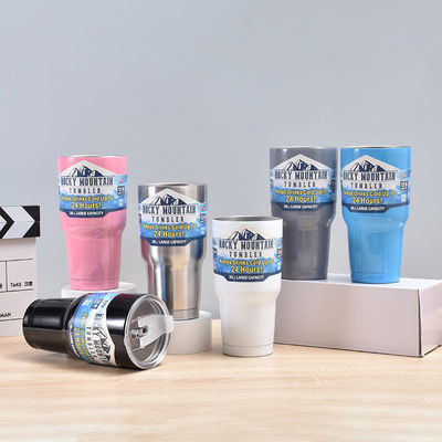 kopen 30 oz tumbler met deksels en stro dubbelwand geïsoleerd roestvrij staal lekkagebestendige thermische koffie tumbler reisbeker voor koude en warme dranken reisbeker zilver online manufacture