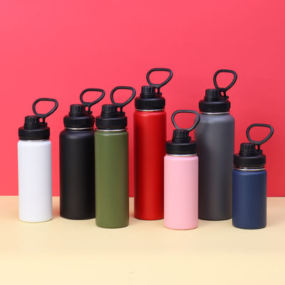 kopen 32 OZ Geïsoleerde waterfles Violet Groot metaal Geïsoleerde roestvrijstalen waterfles Grote sportfles Reiswaterfles Met 2 deksels Geïsoleerde thermische mok online manufacture