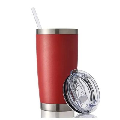 kopen Custom 20 oz Double Wall Vacuum Geïsoleerde Auto Cup Poeder bedekte glas Vacuum Cup Warm roestvrij staal koffiebeker met online manufacture