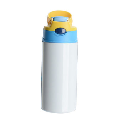 kopen 12oz Kinderen Sublimatie Tumbler 8 Pack Kinderen Sublimatie Tumbler Blank met één klik Pop-up Straw And Handle Voor Warmteoverdracht Kinderen Sublimatiebekers Voor Milk Soda Juice Drinks online manufacture