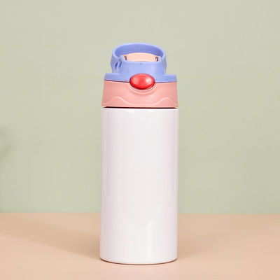 kopen Sublimatie Bulk 6 Pack 12oz Roestvrij staal Sublimatie Blank Sippy Cup Dubbelwand Geïsoleerde Kids Tumbler Met Handle Spill Proof Deksel Voor Water Dranken online manufacture