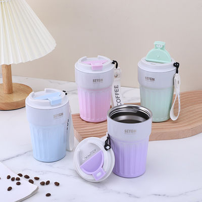 kopen Smart Coffee Thermos Temperatuur Display en LED geïsoleerde reisbeker voor zomer koude opslag Direct drinken of stro online manufacture