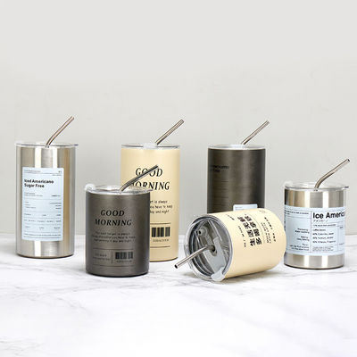kopen Warm te koop Camping Oem Esthetische Reis Koffiebeker Roestvrijstalen Thermosbeker Met Straw online manufacture