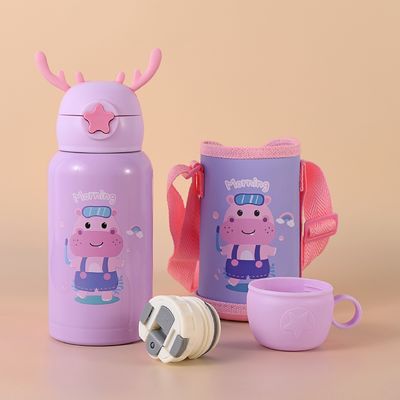 kopen Alledaagse verrukkingen Roestvrij staal geïsoleerde waterfles met beker, stro en zak 500 ml online manufacture