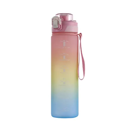 kopen Tritan 950 ml Motiverende Waterfles BPA-vrij 5507501000ML Sporttijd Volg Waterfles Brede Mond Lekvrij Mode Als Cadeau Voor Kerstmis online vervaardiging