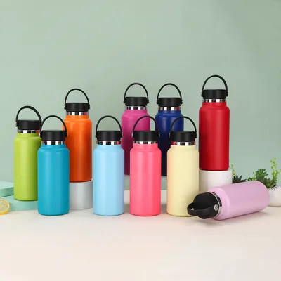 kopen Aanpasbaar logo roestvrijstalen sportbeker met handgreep rechtstreeks drinken thermische isolatie Unisex voor fitness online vervaardiging