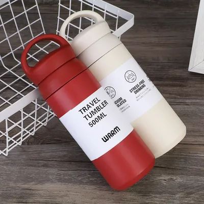 kopen 500 ml draagbare reiswaterbekers met thee-infuser Japan Style roestvrij staal geïsoleerde koffieflessen online vervaardiging