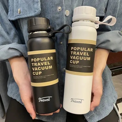 kopen Dubbele roestvrij staal 650ml 850ml 1100ml Vacuüm Flask Klimmen Fitness Thermische theebeker Geïsoleerde koude prestaties Outdoor Sport online vervaardiging