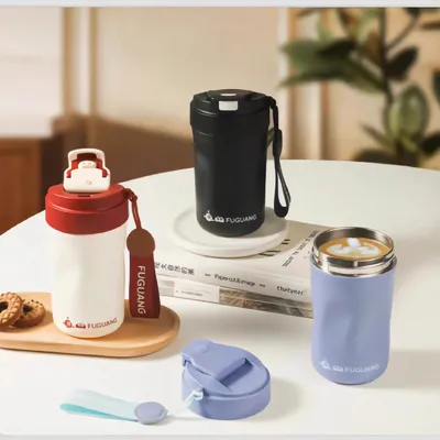 kopen Leakproof laser gegraveerd roestvrij staal tumbler lekproof koffiebeker schroef top koffie tumbler voor kamperen reizen wandelen sportief actief online vervaardiging