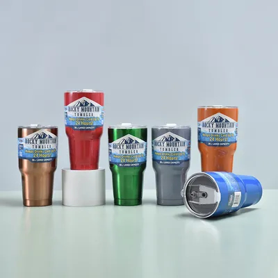 kopen 30oz roestvrij staal, dubbele wand geïsoleerde bierbeker American Car Cup 30oz UV gelaagd ijs Boss Cup voor auto reizen online vervaardiging