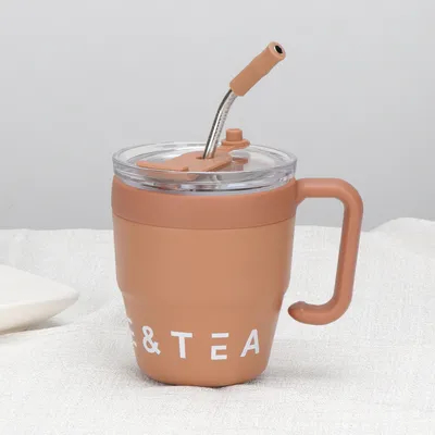 kopen Office en Home Essentiële roestvrij staal geïsoleerde mok / tumbler met deksels en rieten Direct drinken of rieten optie online manufacture
