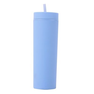 kopen Slank dubbel geïsoleerd plastic waterfles Rubber verf 16oz Plastic waterfles Rechte Sippy Cup Met Splash Proof deksels Makkelijk te reinigen online vervaardiging