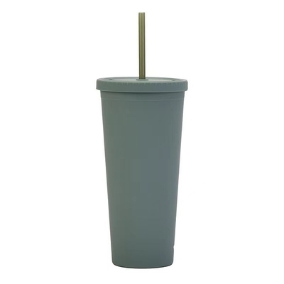 kopen Duurzaam 24 stukken herbruikbare plastic tumblers Plastic smoothie kopjes met deksels en rieten veelzijdig gebruik voor picknicks bruiloften verjaardagsfeesten online manufacture