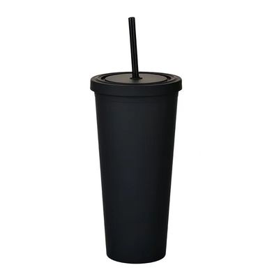 kopen Lichte snoepjes Kleur Slank 22 Oz Plastic Tumbler Duidelijke Dubbelwand Acryl Tumblers Met Stroom 450/700ml Grote Capaciteit Leak Proof Design online vervaardiging