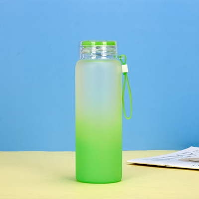 kopen Robuuste 550 ml glazen waterfles met beschermende siliconen mouw Meerdere doeleinden bevroren waterfles met bamboe deksel lichtgewicht milieuvriendelijk online manufacture