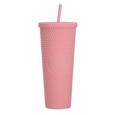 kopen 710ml Large Capacity Double-layer Plastic Straw Cup Factory Direct Supply Creative Portable Durian Prickly Diamond Style online vervaardiging