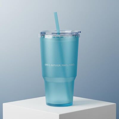 kopen Herbruikbare veelzijdige kunststof tumbler vacuüm geïsoleerd Duurzaam lichtgewicht Geschikt voor kantoor buitenreizen en evenementen online vervaardiging