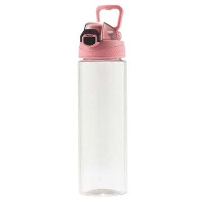 Vernieuwbare RPET Stylish 700 ml waterfles Plastic Draagbare handvat Mode Plastic Sport waterflessen voor volwassenen Met GRS-certificering