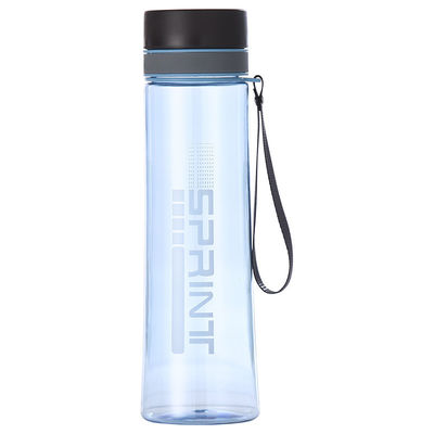 Gepersonaliseerd logo Lichtgewicht Plastic Travel Waterfles Outdoor Sports Waterfles 500ml/650ml/750ml/1000ml/1200ml Met touw Multifunctioneel