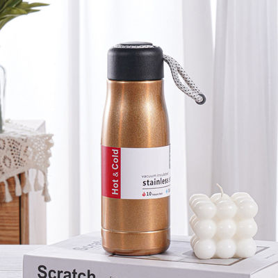 Geïsoleerde waterfles 20 oz triple wall, BPA-vrij, lekkagebestendige roestvrijstalen thermos voor warme en koude dranken herbruikbare waterfles ideaal voor werk, sport, reizen en school