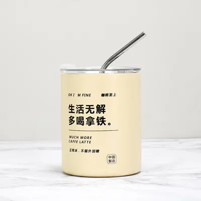 600 ml draagbare vacuümgeïsoleerde koffiekoppen van roestvrij staal