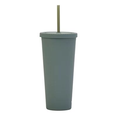 Duurzaam 24 stukken herbruikbare plastic tumblers Plastic smoothie kopjes met deksels en rieten veelzijdig gebruik voor picknicks bruiloften verjaardagsfeesten