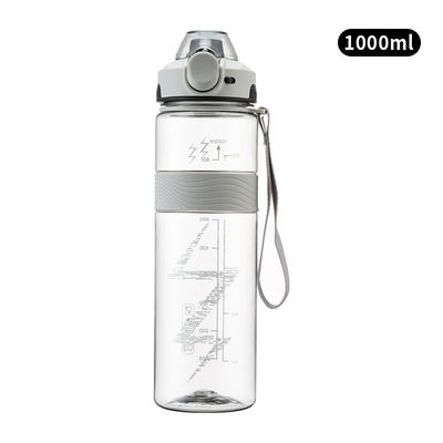 Lichte 1000 ml heldere Tritan waterfles Bpa Gratis Draagbare Plastic Grijpkleur Grote sportwaterfles Verschillende kleuren