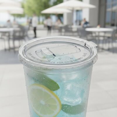 Plastic Tumbler Slide Closure Lid Niet-microgolf Veilig Praktische keuze voor koude dranken in restaurants Cafeterias en evenementen