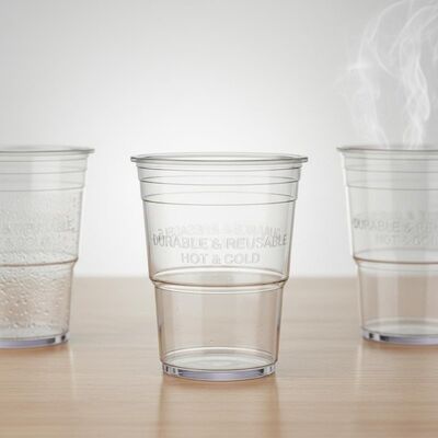 Plastic tumbler helder geschikt voor warme en koude dranken Duurzame herbruikbare beker ideaal voor commerciële voedselservice en evenementen